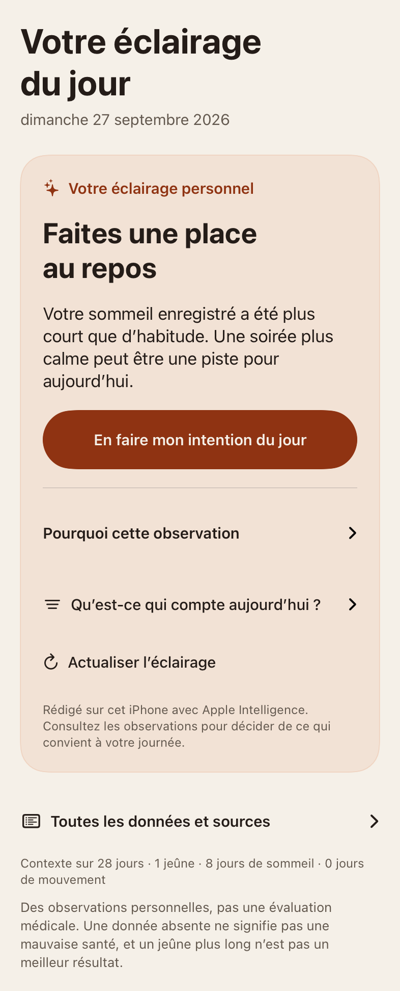 Analyses de Tend Fast : un éclairage personnel, une piste concrète et des commandes pour consulter les données et changer de perspective. Données et texte d’illustration.